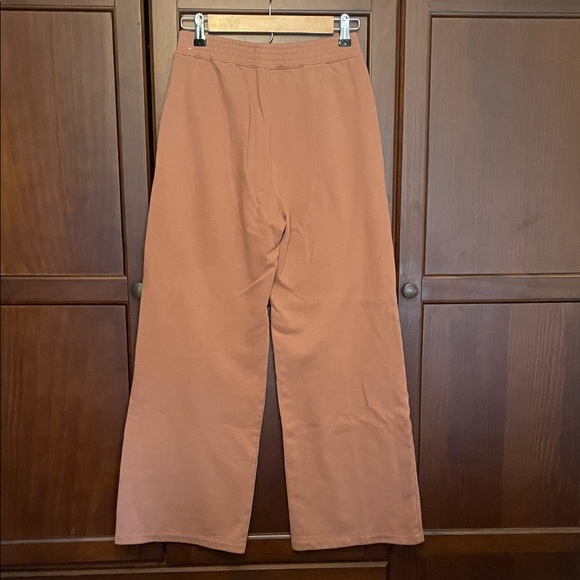 Abercrombie & Fitch Wide Leg Pants Tan/Rust Size Small - Picture 2 of 5